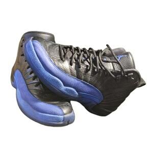 Air Jordan 12 Retro GS Game Royal Size 7Y US Black Blue 153265-014 2019 Sneakers